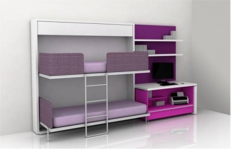 Bunk bed With Study table